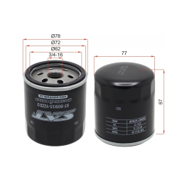 Фильтр масляный TOYOTA 1GFE,#JZ#,1,2MZFE 92-, SAT ST-90915-YZZD2