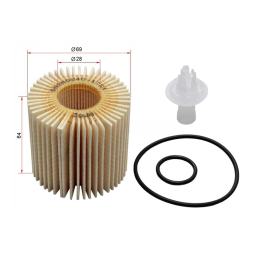 Фильтр масляный (картридж) TOYOTA CAMRY, RX350 2GR-FE 06-, DENSO DA260340-1730