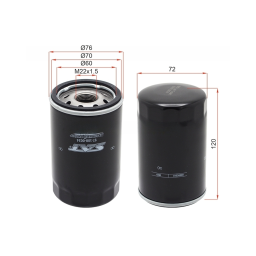 Фильтр масляный CADILLAC, CHEVROLET, DOGE, FORD - SAT ST-108-0034