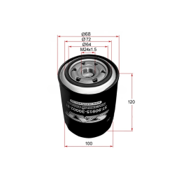 Фильтр масляный TOYOTA 1HZ,1KZTE, SAT ST-90915-30002-8T