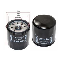 Фильтр масляный NISSAN QG#, MR20DE, QR20,25, SR20,VQ 20,25, HR#, DENSO DA260340-1680