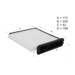 Фильтр салона NISSAN Tiida, Note, Wingroad, NV200, Expert, Bluebird Sylphy, AD, HOSU HSCF0047