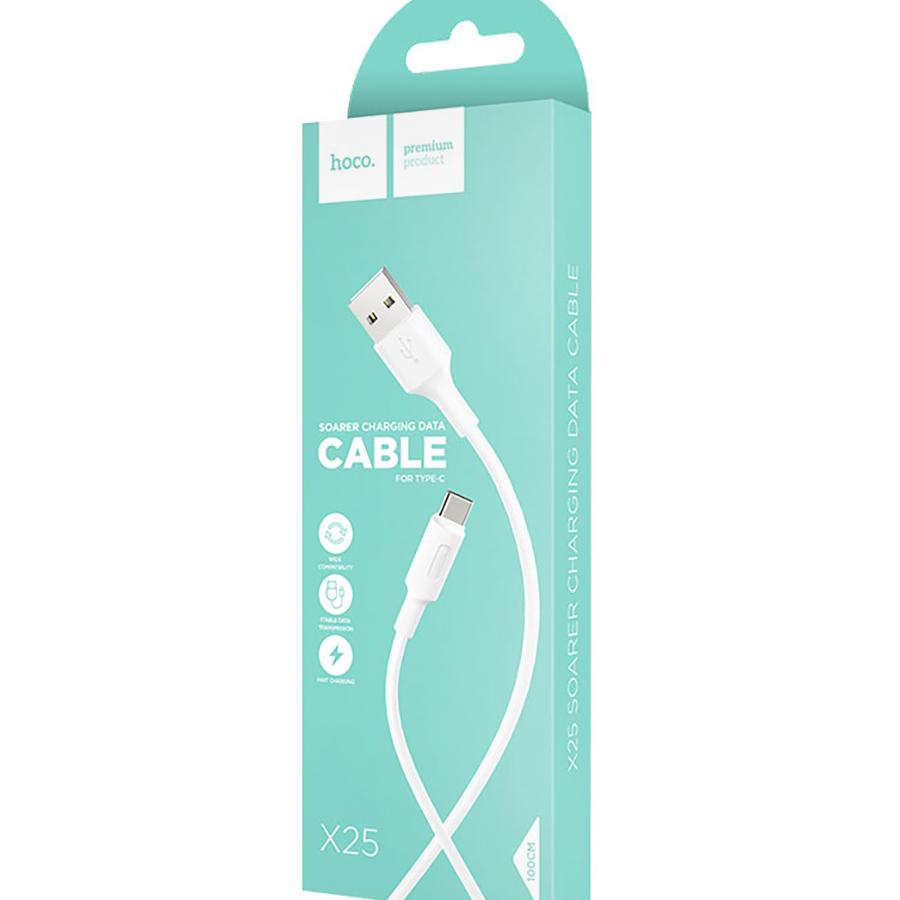 Кабель USB TYPE-C 1.0м, HOCO X25, белый