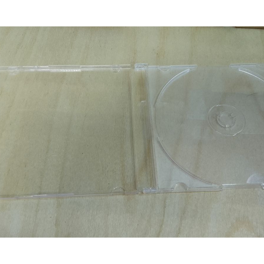 Коробка CD Slim Box, 5 мм, на 1 диск, полупрозрачный трей (1 шт), Тайвань