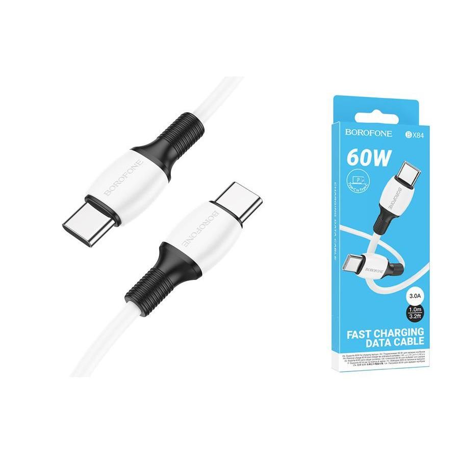 Кабель USB TYPE-C 1.0M BX84 белый BOROFONE