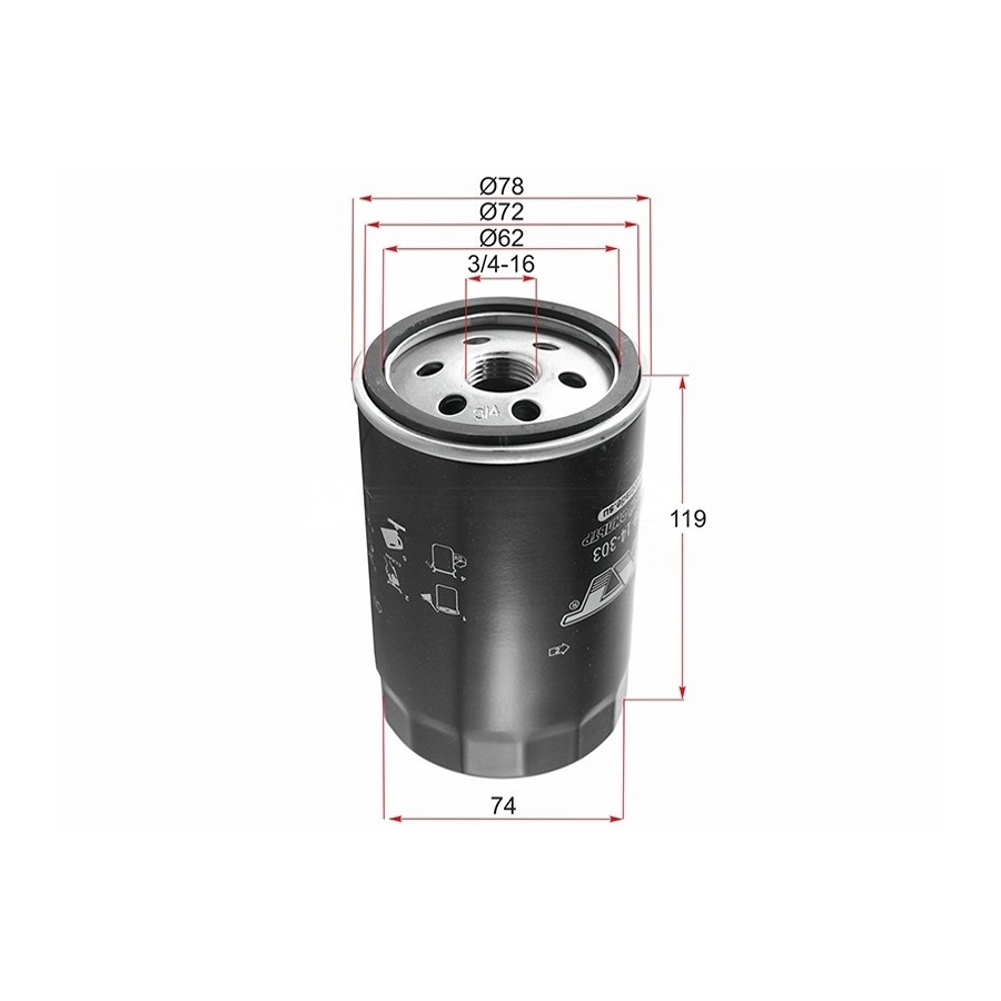 Фильтр масляный MAZDA TRIBUTE, FORD FOCUS, MONDEO, ST-YF09-14-303