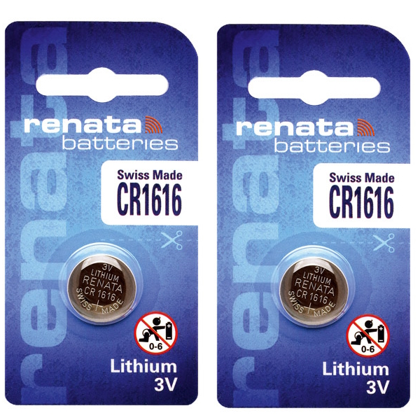 Батарейка литиевая Renata CR1616, 2 шт.